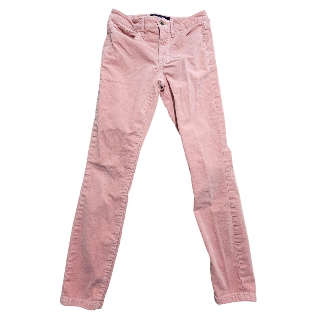 Tommy Hilfiger Tribeca‎ Skinny Corduroy Pants Pink Womens Size 2 Mid Rise Slim